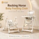 Rocking Horse Baby Feeding Chair – R-8131 Off White - Image 2