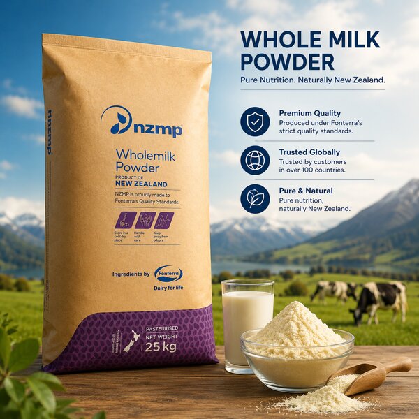 Milk 1 NZMP Whole Milk Powder (2-25kg) - Image 1
