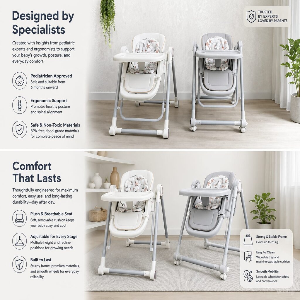 Rocking02 Comfort, Safety & Durability for Your Little One